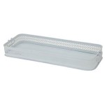 Masă de servit  din metal cu margine cioplita 54X20cm 